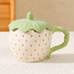 Strawberry Ceramic Mug with Lid