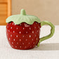 Strawberry Ceramic Mug with Lid
