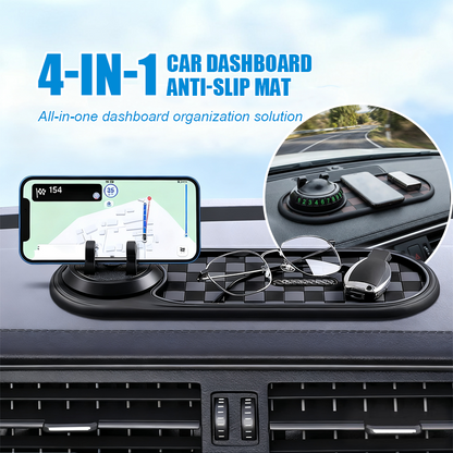 4-in-1 Car Dashboard Anti-Slip Mat with Phone Holder