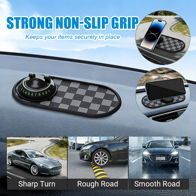 4-in-1 Car Dashboard Anti-Slip Mat with Phone Holder