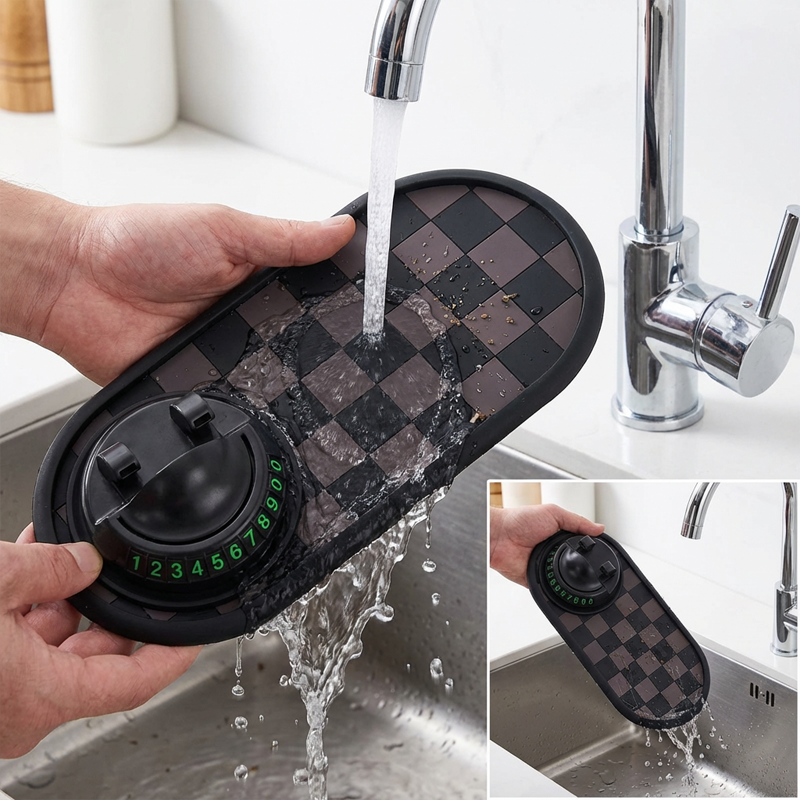 4-in-1 Car Dashboard Anti-Slip Mat with Phone Holder