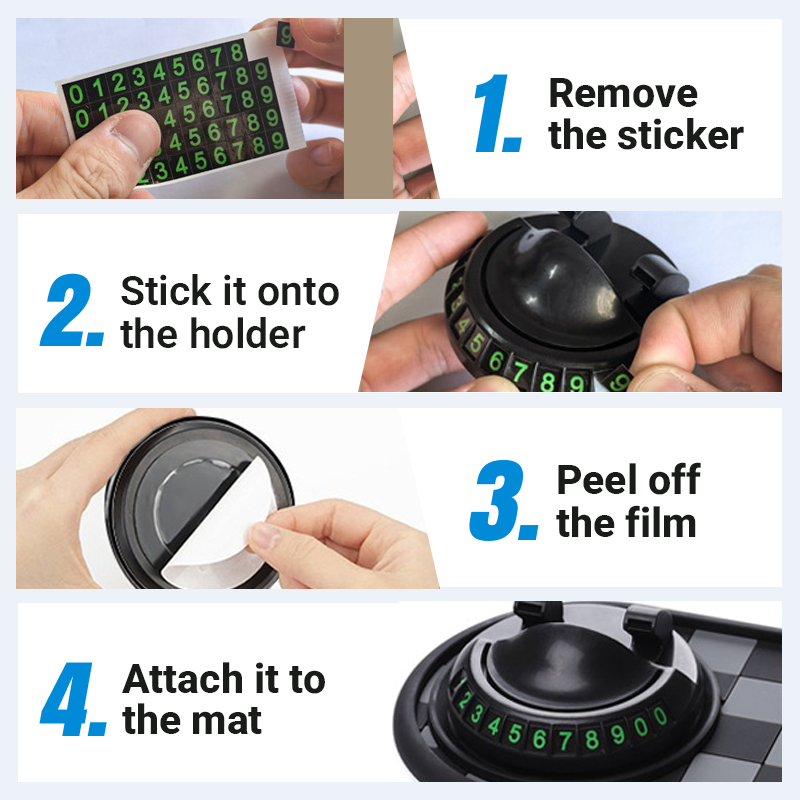 4-in-1 Car Dashboard Anti-Slip Mat with Phone Holder