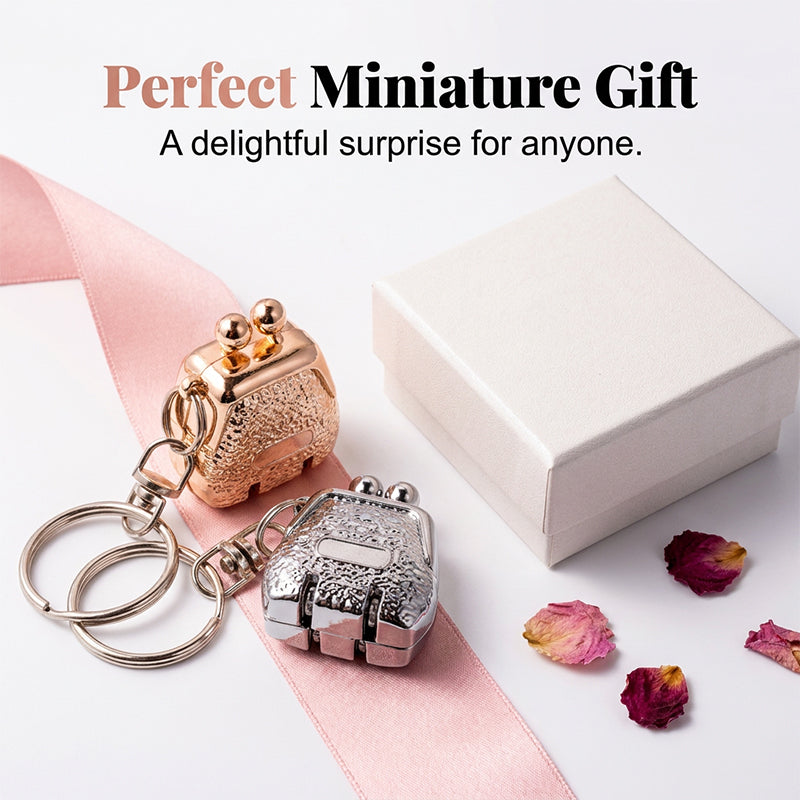 Foldable Purse-Shaped Nail Clipper Keychain