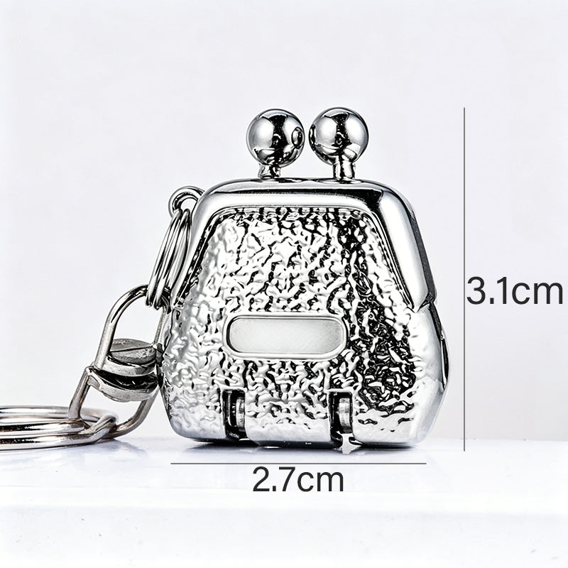 Foldable Purse-Shaped Nail Clipper Keychain