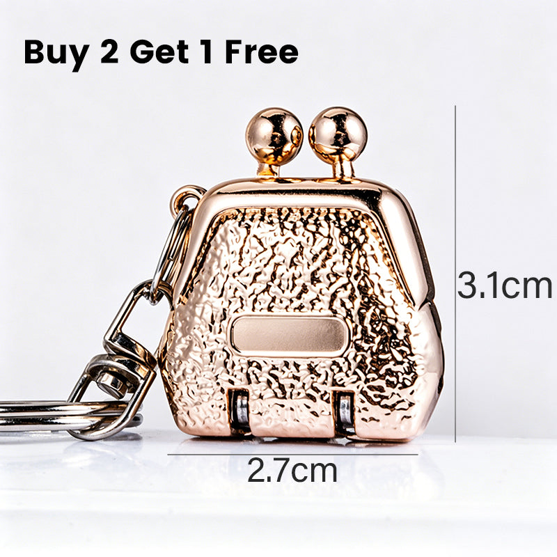 Foldable Purse-Shaped Nail Clipper Keychain