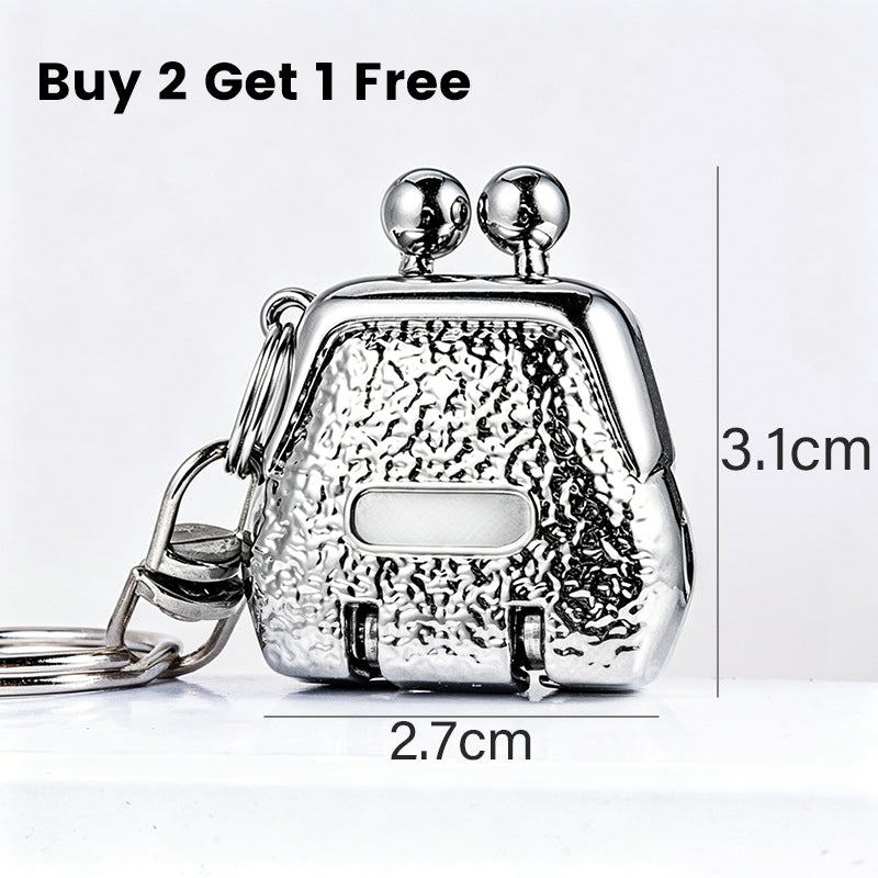 Foldable Purse-Shaped Nail Clipper Keychain