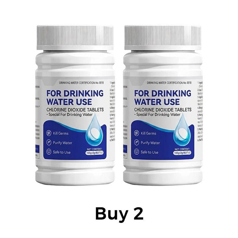 Water Tablets Purification for Drinking