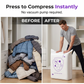 ⏰🔥LIMITED TIME 50% OFF!🔥50K+ SOLD!   🧳Buy 2 Get 1 Free✨🧺 Instantly Free Up Closet Space – Press & Compress Storage Bags