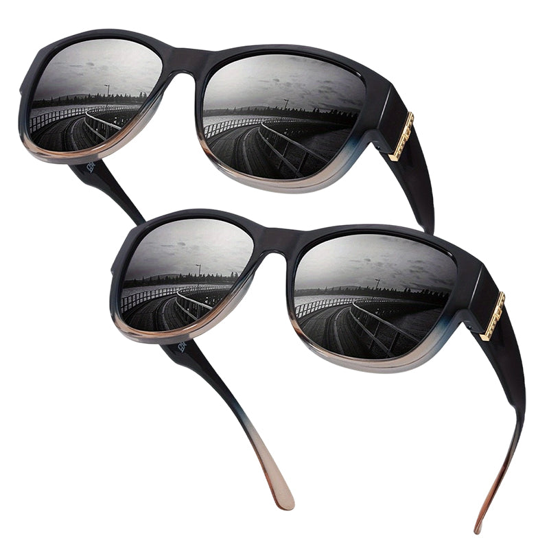 🕶️👓 50% OFF! Attention, glasses wearers: these oversized sunglasses slide right over your own glasses and make you look like a movie star—no expensive clip-ons, no fiddling with lenses!