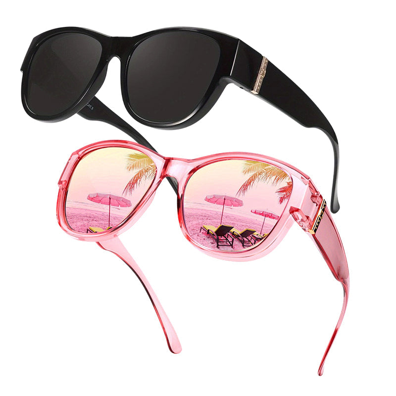 🕶️👓 50% OFF! Attention, glasses wearers: these oversized sunglasses slide right over your own glasses and make you look like a movie star—no expensive clip-ons, no fiddling with lenses!