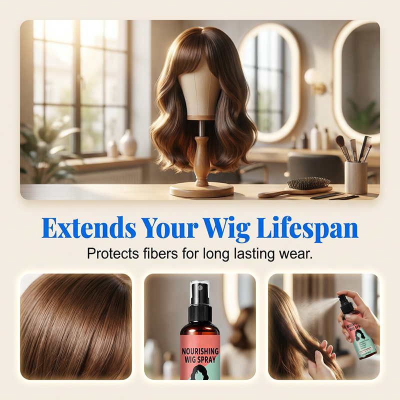 🔥Limited Time Promotion 50% OFF🔥Lightweight No-Rinse Nourishing Wig Spray