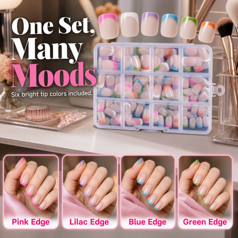 🥳2026 HOT SALE🥳💞50K+ SOLD!💅✨ 50% OFF!🎁 Color Pop Press-On Nails
