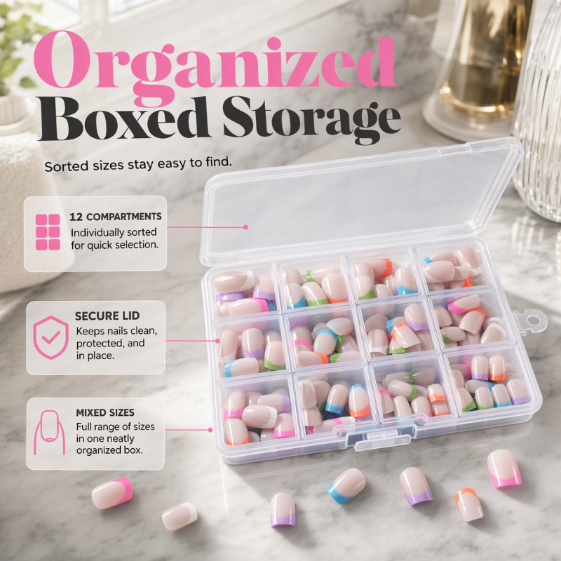 🥳2026 HOT SALE🥳💞50K+ SOLD!💅✨ 50% OFF!🎁 Color Pop Press-On Nails