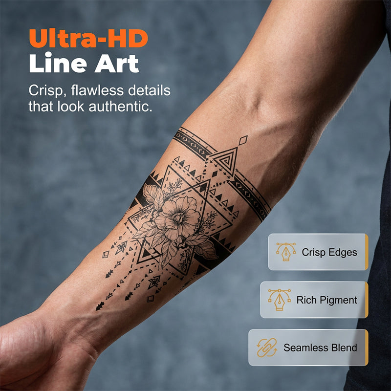 Waterproof Temporary Arm Band Tattoo Sticker