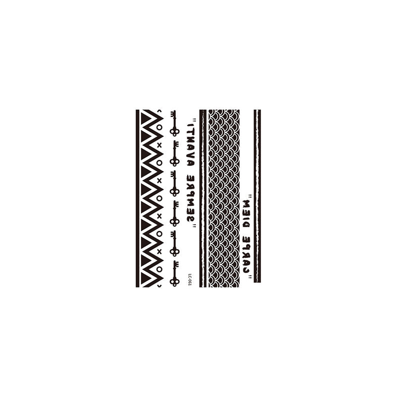 Waterproof Temporary Arm Band Tattoo Sticker