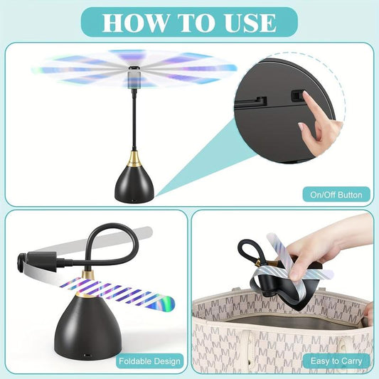 📢📢50% OFF !! ⏰Smart Fly Repellent Fan – USB/battery powered, silent, portable – bug-free zone anywhere. 🏡✅