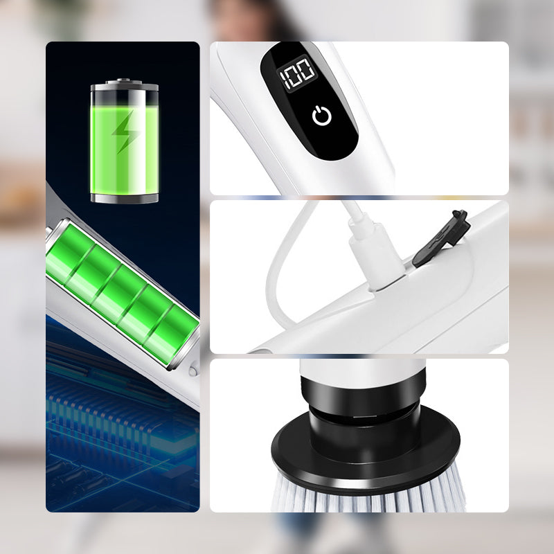 📢📢50% OFF !! ⏰🧽8-in-1 Electric Cleaning Brush Set for Home Use