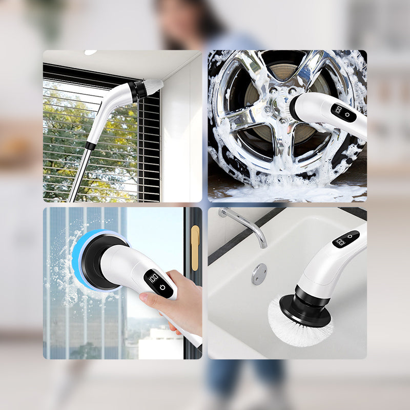 📢📢50% OFF !! ⏰🧽8-in-1 Electric Cleaning Brush Set for Home Use