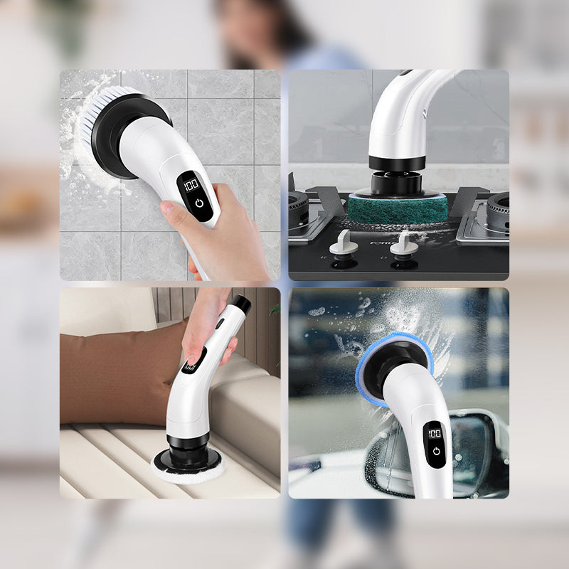 📢📢50% OFF !! ⏰🧽8-in-1 Electric Cleaning Brush Set for Home Use