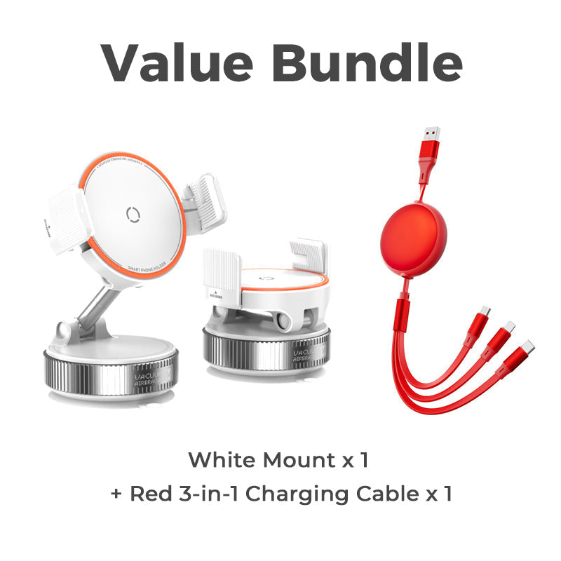 Universal Adjustable Magnetic Car Phone Holder, Vacuum‑Suction Base, Stable Magnet Mount, Auto Interior Accessory