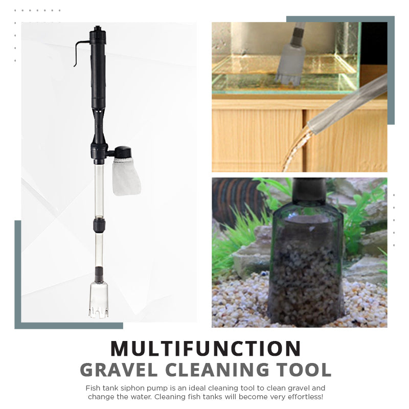 🎉Limited Time 50% OFF！🐠💦No more worries about poor water quality during water changes！ 🔥 Electric Aquarium Gravel Cleaner✨
