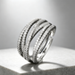🎉 2026 Sale — Over 32,300 Sold 💫 Adjustable Multi-Band Crossover Ring – Fashion Jewelry ✨