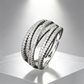 🎉 2026 Sale — Over 32,300 Sold 💫 Adjustable Multi-Band Crossover Ring – Fashion Jewelry ✨