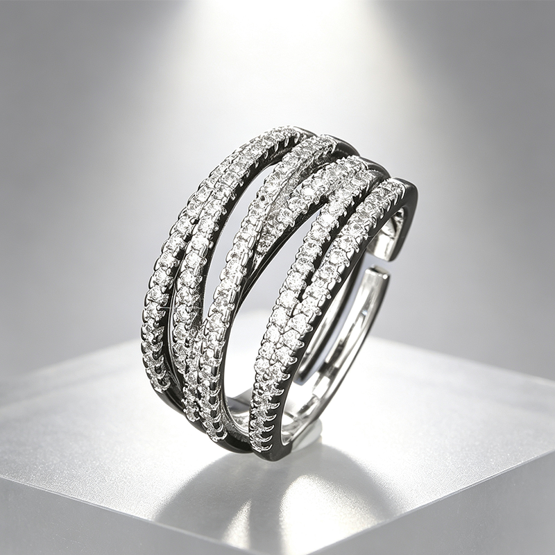 🎉 2026 Sale — Over 32,300 Sold 💫 Adjustable Multi-Band Crossover Ring – Fashion Jewelry ✨