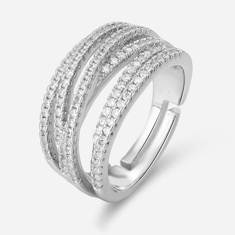 🎉 2026 Sale — Over 32,300 Sold 💫 Adjustable Multi-Band Crossover Ring – Fashion Jewelry ✨