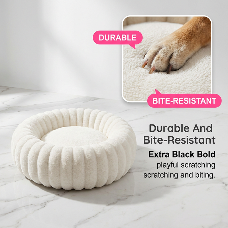 🐾Ultra-Soft Calming Donut Bed for Dogs & Cats🔥