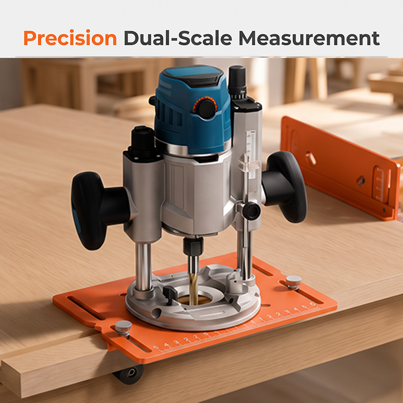 📢📢50% OFF !!⏰Aluminum Alloy Wood Router Slotting Bracket Guide Tool