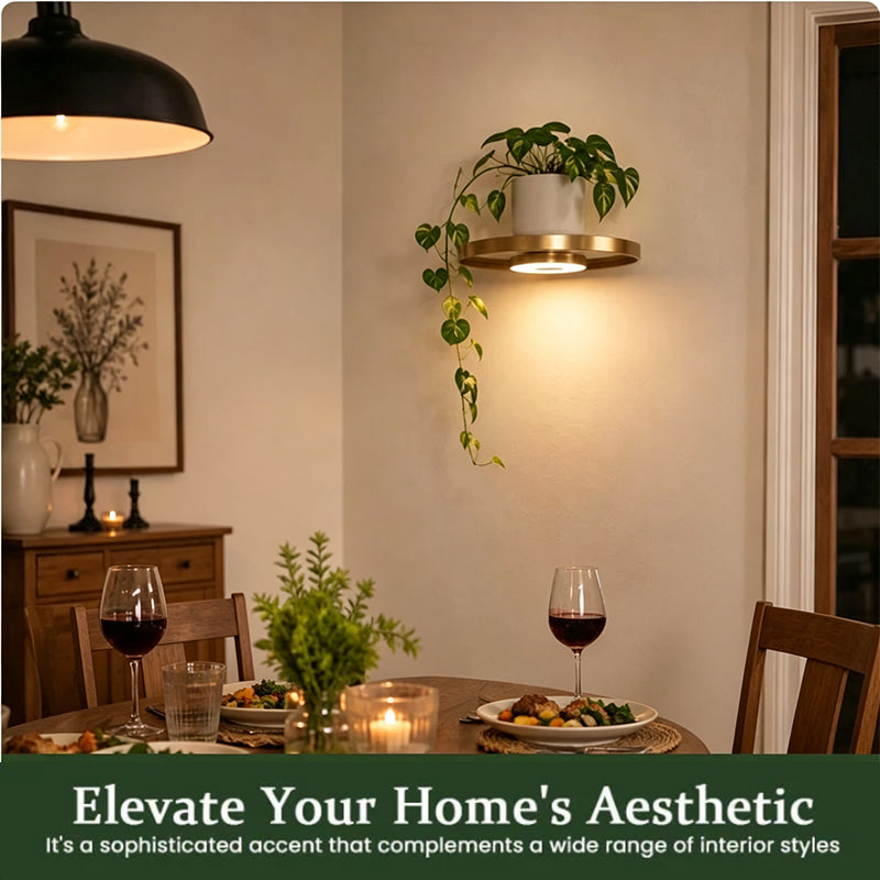 💡 Floating shelf. Built-in glow. Instant luxury. Maximize wall space, add ambient light, and make your home look like a showroom – no renovation needed. 😎✨