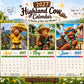 🐮 2027 Funny Highland Cow Wall Calendar🗓️ | A4 Hanging Calendar |🎁 Designed by Isabel Kline 🎨📆
