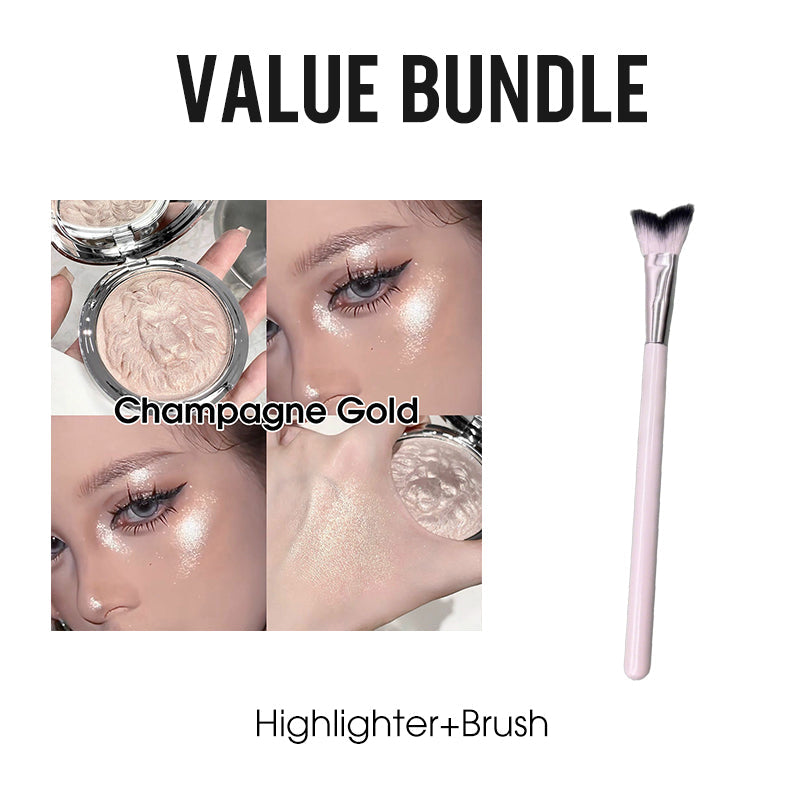 Lion Embossed Shimmer Highlighter Palette