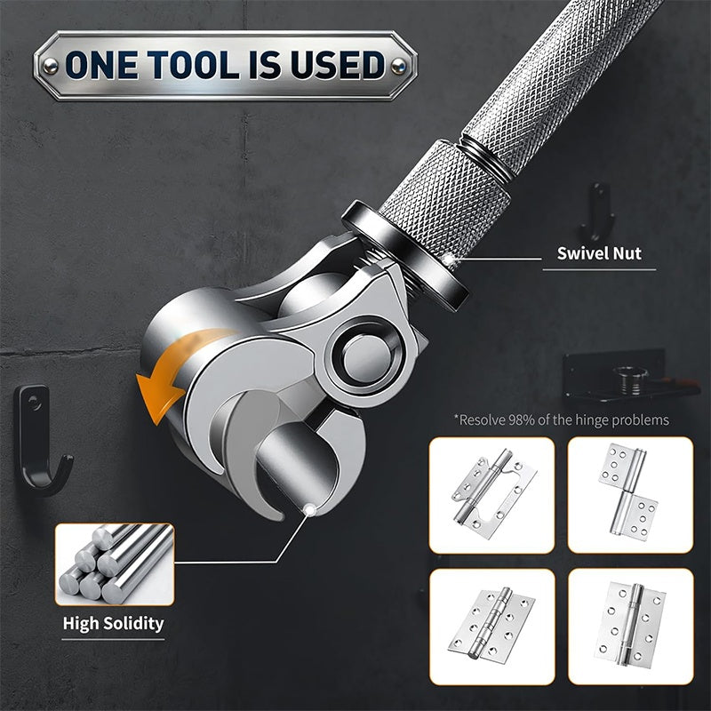 🎉 2026 Sale — Over 13,000 Sold! 🚪 One Wrench, Every Hinge – Stop Living with Sticky Doors! 🔧