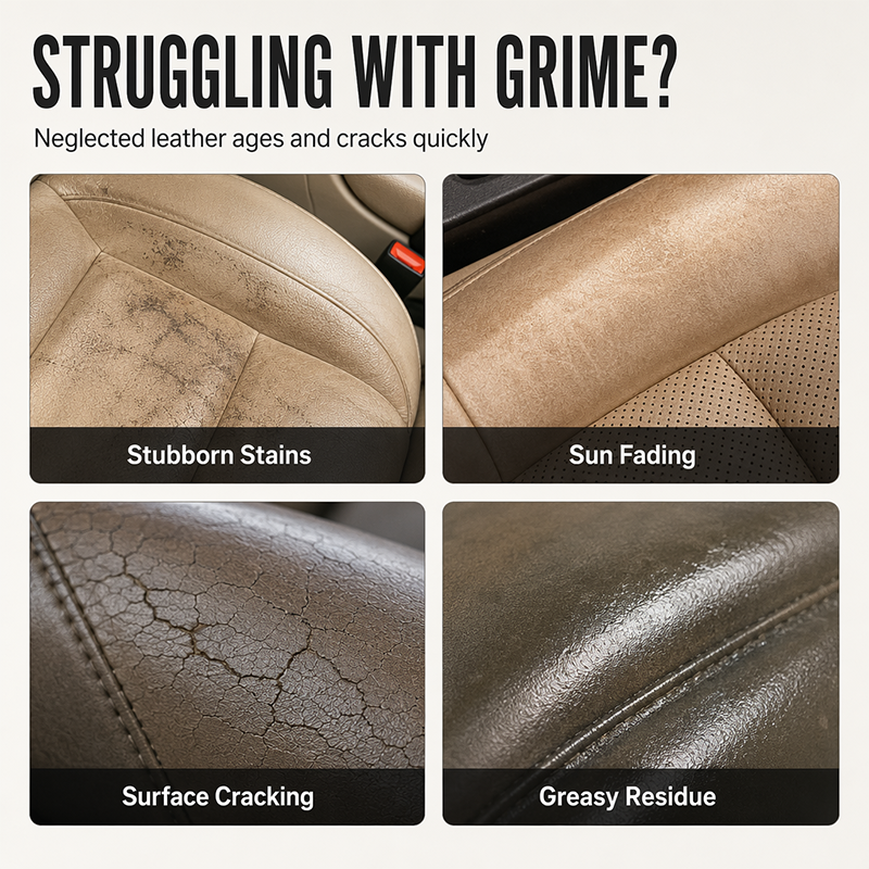 🚗Multi-Purpose Car Interior Leather Care Wipes ✨Refresh Car Seats, Steering Wheels & Interior Trim 🛡️Nourish & Protect Leather Surfaces
