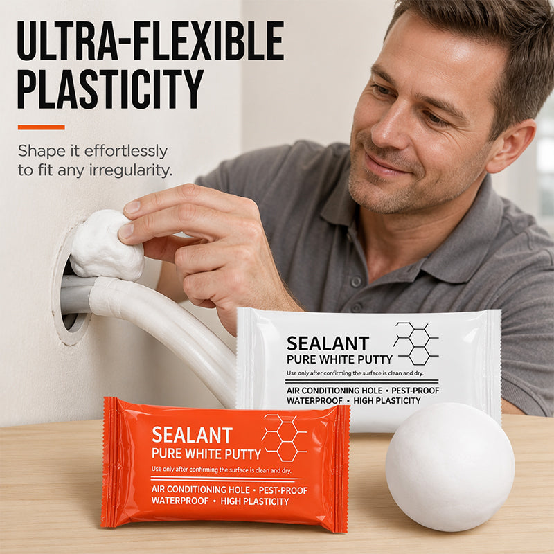 🏠💥 50% OFF! 🔧🪣 Waterproof Wall Hole Sealing Clay for Air Conditioner Pipes – Fast, easy, and effective. Perfect for everyday home repairs!💪 Trusted by 2,163+ homeowners!