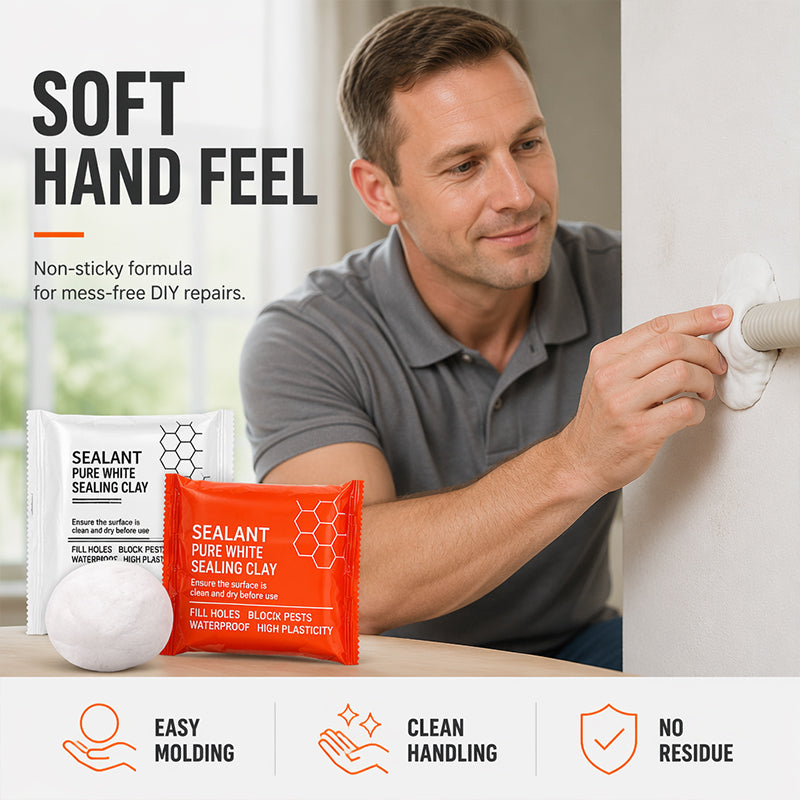 🏠💥 50% OFF! 🔧🪣 Waterproof Wall Hole Sealing Clay for Air Conditioner Pipes – Fast, easy, and effective. Perfect for everyday home repairs!💪 Trusted by 2,163+ homeowners!