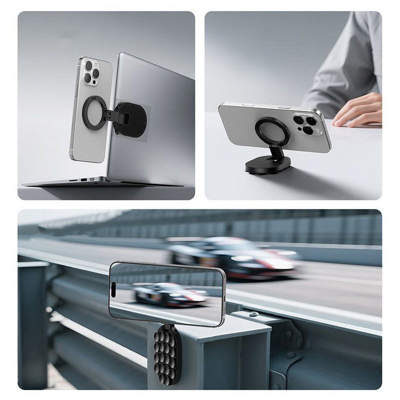 🎉 2026 Sale — Over 22,000 Sold! 🧲 3-in-1 Magnetic & Suction Phone Stand – Stick, Fold, Go ✨