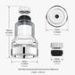 3-Gear Splash-Proof Faucet Filter with Universal Joint