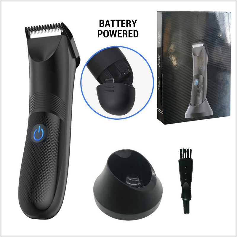 Men's Waterproof Body Hair Trimmer with LED Light