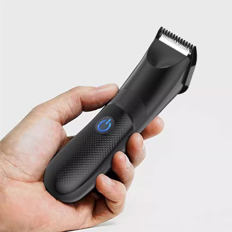 Men's Waterproof Body Hair Trimmer with LED Light