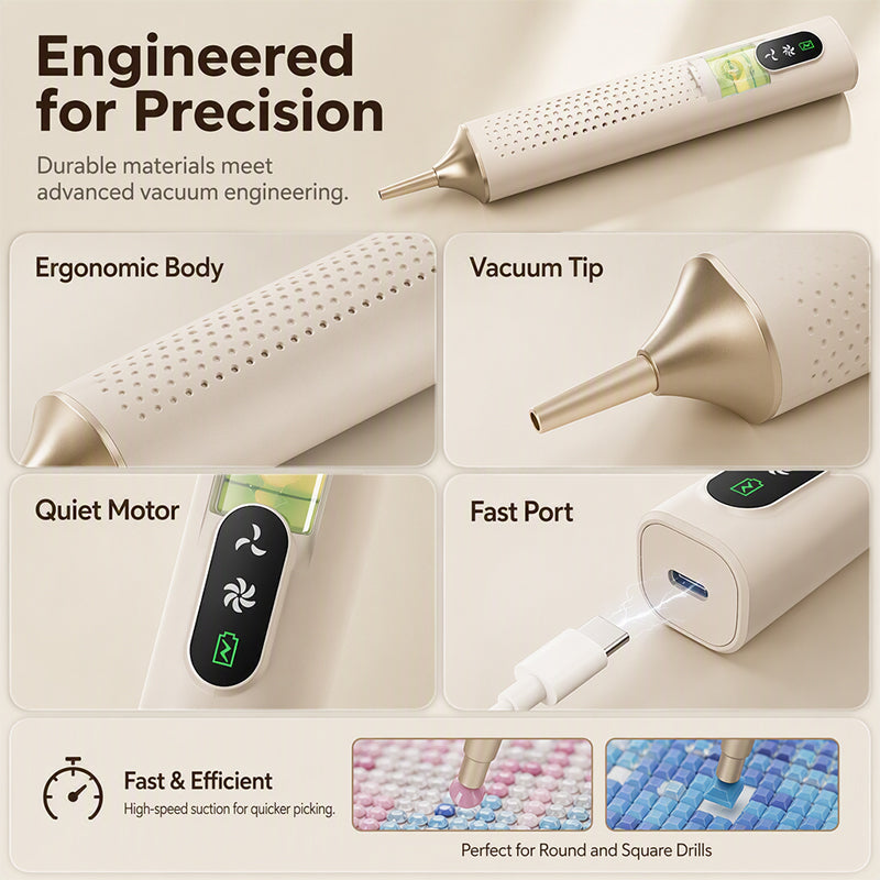 ⏳Time-Limited Special⏰Rechargeable Electric Diamond Pen✨Precise, Comfortable, Time‑Saving