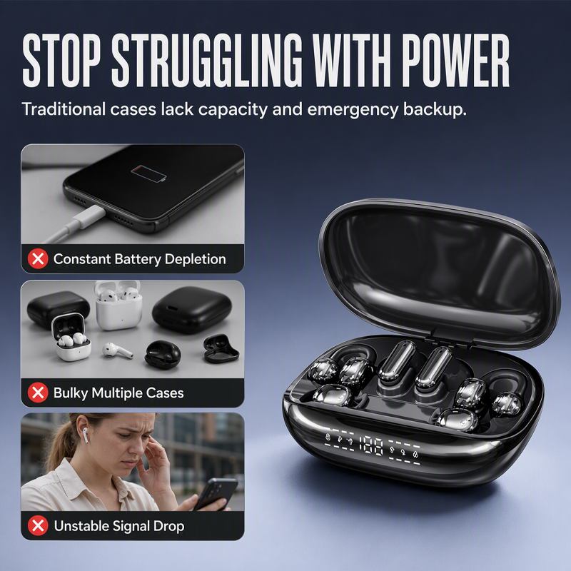 6‑in‑1 Wireless Sleep Earbuds with Charging Case😴 Soft comfy earbuds for sleep, music & call.