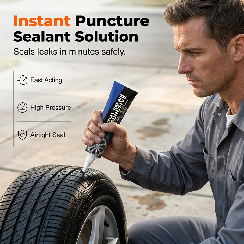 Tire Repair Adhesive Kit 🚗Rubber tire glue, Emergency tire repair