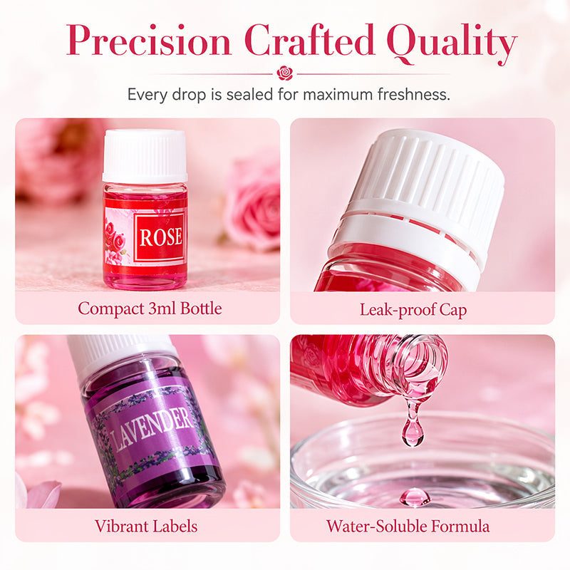 🔥Limited Time 50% Off！12-Scent Essential Oil Set – Water-Soluble & Diffuser-Ready Design