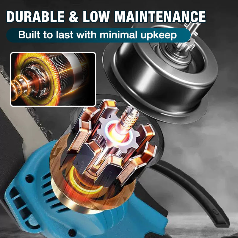 6‑inch Cordless Mini Chainsaw with 2 Batteries⚡ Portable handheld saw for garden pruning & wood cutting.