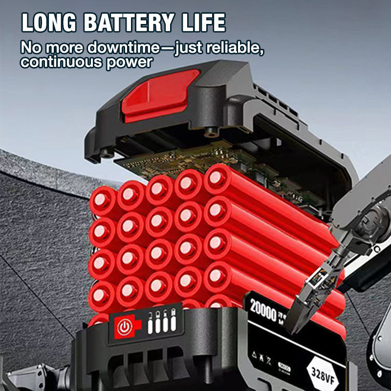6‑inch Cordless Mini Chainsaw with 2 Batteries⚡ Portable handheld saw for garden pruning & wood cutting.