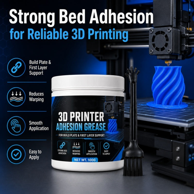 🖨️ 3D Printer Bed Adhesion Grease for More Reliable First Layers