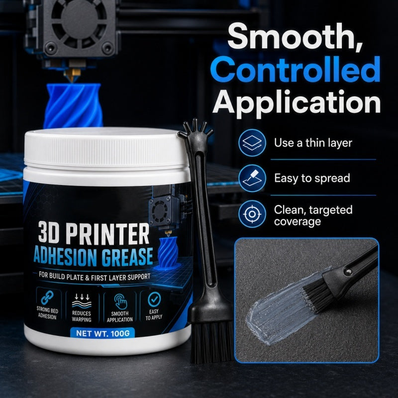 🖨️ 3D Printer Bed Adhesion Grease for More Reliable First Layers